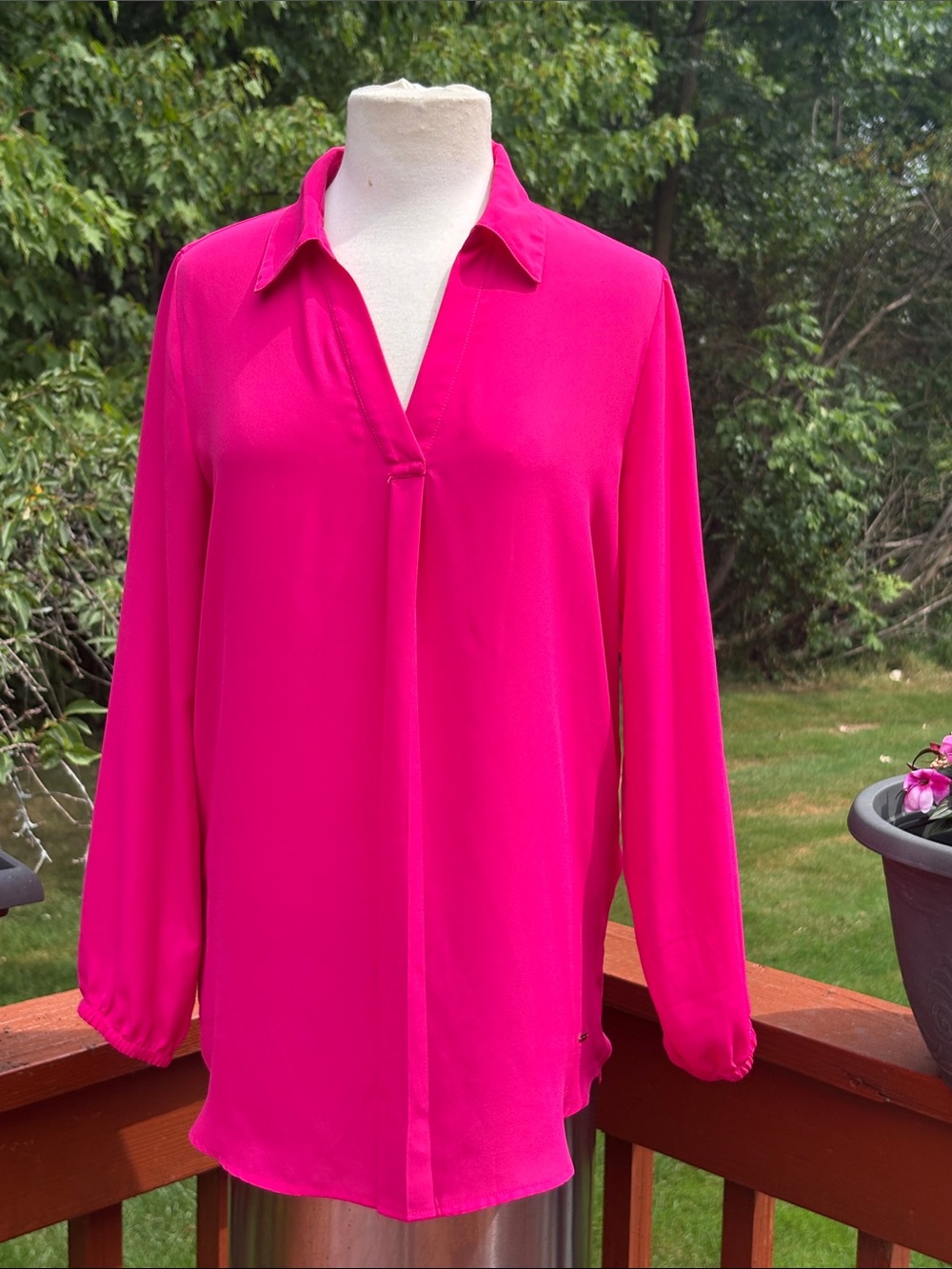 NWOT Anne Klein Pink Blouse